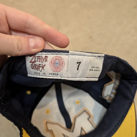 Y2K Zephyr Graf-X Michigan Hat Embroidered - Picture 5 of 5